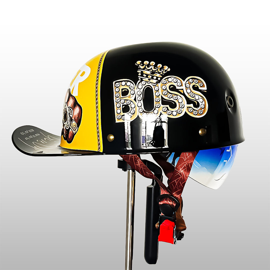 Motorhelm Halfopen Baseball Stijl DOT ECE Gecertificeerd Dagelijks Rijden Veiligheid Comfort Bescherming | Sansoti