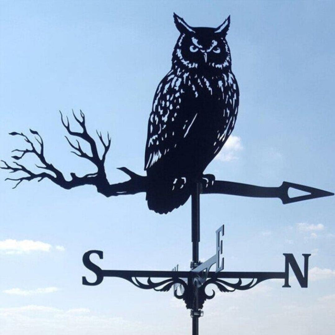 Weather Vane Garden Stainless Steel Weather-Resistant Outdoor Decoration Balcony Terrace Wind Direction Garden Accessory | Sansoti
