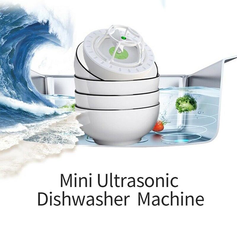 Kompaktes Ultraschall-Reinigungsgerät mit USB, multifunktional für Küche, Camping und Reisen, tragbar, praktisch | Sansoti