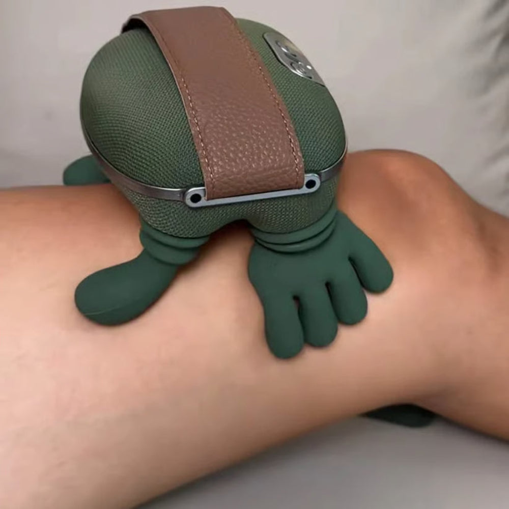 Nekmassager met Warmtefunctie Draadloos Vibratie Therapie Spierspanning Verlichting Ontspanning Wellness | Sansoti