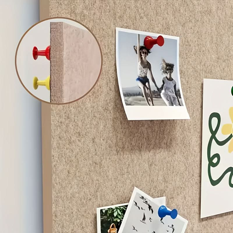 Dekoratives Filz-Pinnbrett 60x120cm mit Reißzwecken für Büro, Homeoffice, kreative Räume, Wanddekoration | Sansoti
