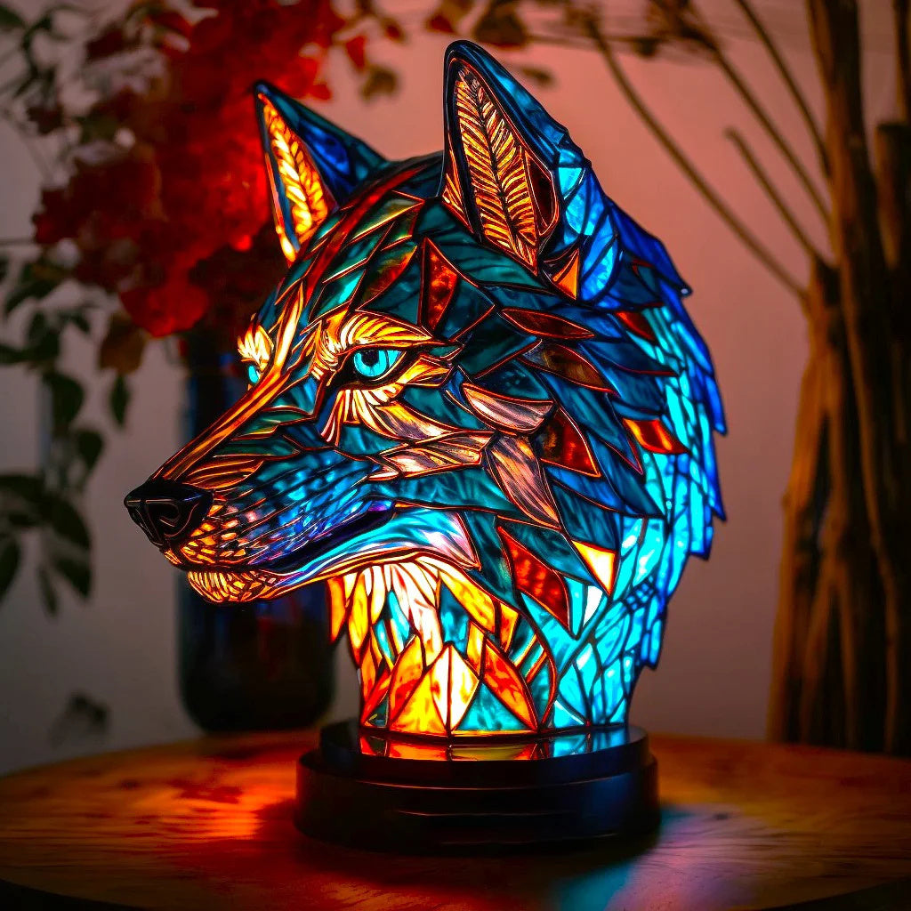 Decoratieve Dierenlamp 15 cm – Kunstlamp met LED-verlichting voor Kinderkamer, Woonkamer en Sfeerverlichting | Sansoti