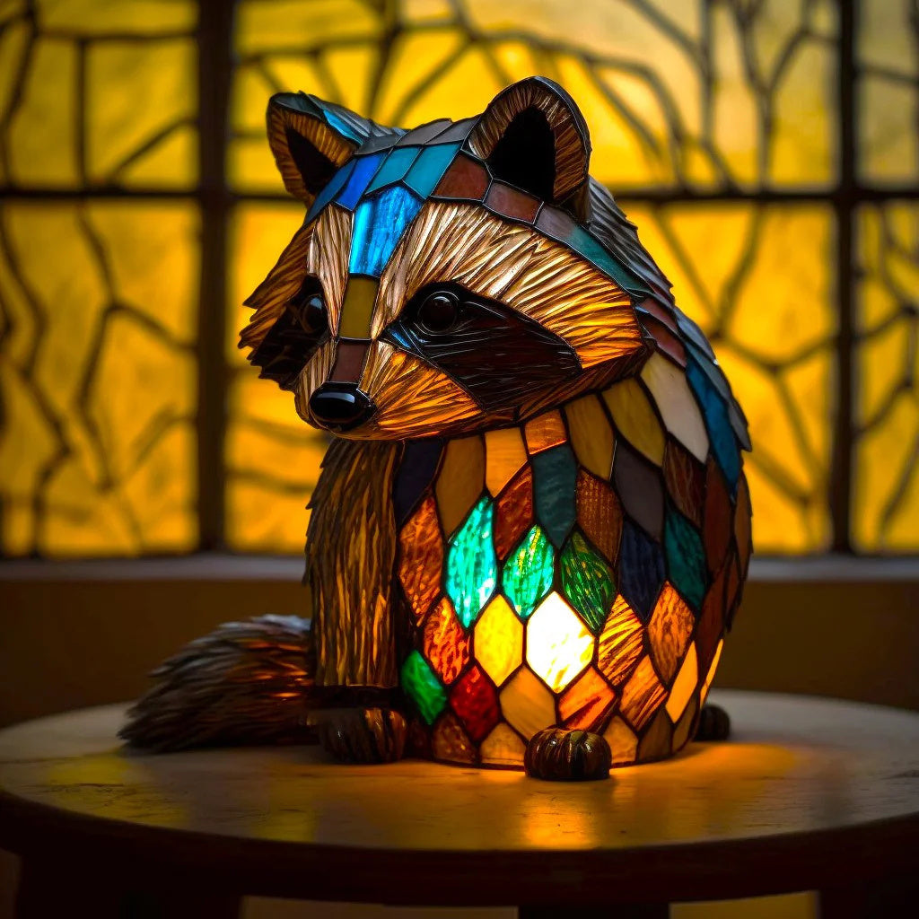 Decoratieve Dierenlamp 15 cm – Kunstlamp met LED-verlichting voor Kinderkamer, Woonkamer en Sfeerverlichting | Sansoti