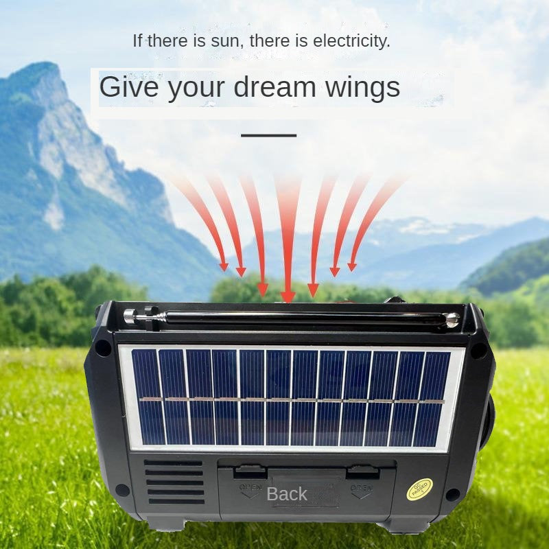 Multifunktionales Notfallradio mit Solar- und Handkurbelantrieb – für Outdoor und Zuhause