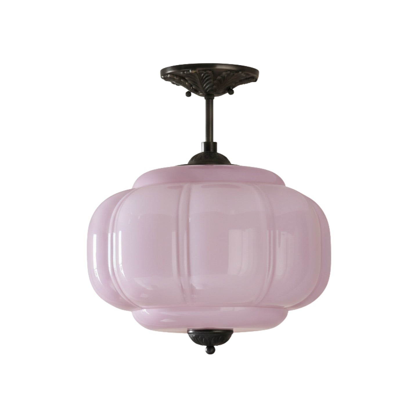 Vintage Melkglazen Hanglamp met Gegolfde Rand – Scandinavische Sfeerverlichting voor Keuken en Slaapkamer | Sansoti