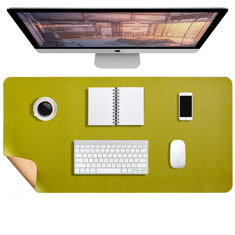 Elegante Bureaumat van Kunstleer — Waterafstotend, Antislip & Krasbestendig — Groot Oppervlak voor Bureau, Muismat & Laptop | Sansoti
