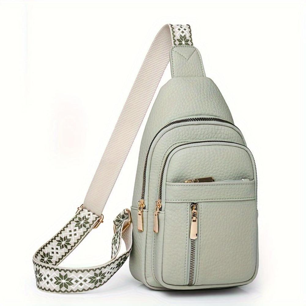 Vintage Crossbody Schoudertas Leer met Vakken voor Vrije Tijd Sport Retro Dagelijks Gebruik Dames Handtas | Sansoti