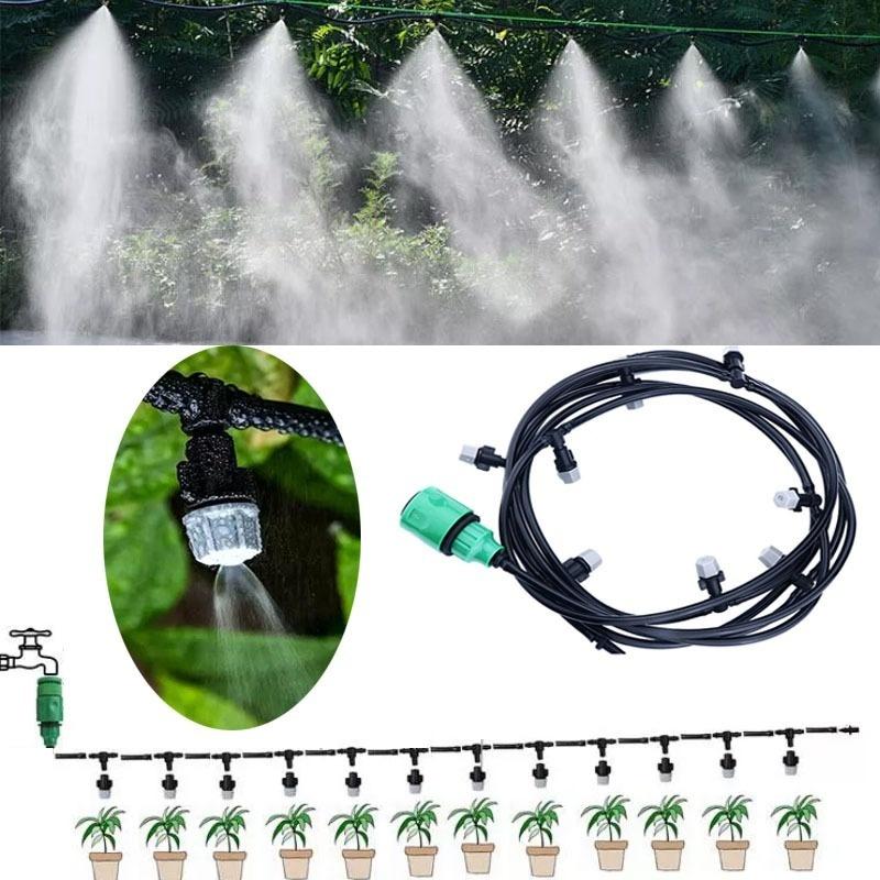 Verstelbaar Druppelirrigatiesysteem 10 Meter Automatisch Tuinbewatering Sproeiset Waterbesparend Planten | Sansoti