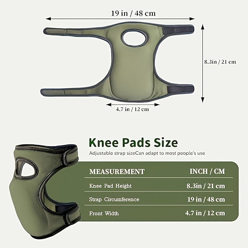Ergonomische Knieschoner-Set für Gartenarbeit Heimwerken und Bodenarbeiten mit verstellbaren Riemen Bequemes Knien | Sansoti