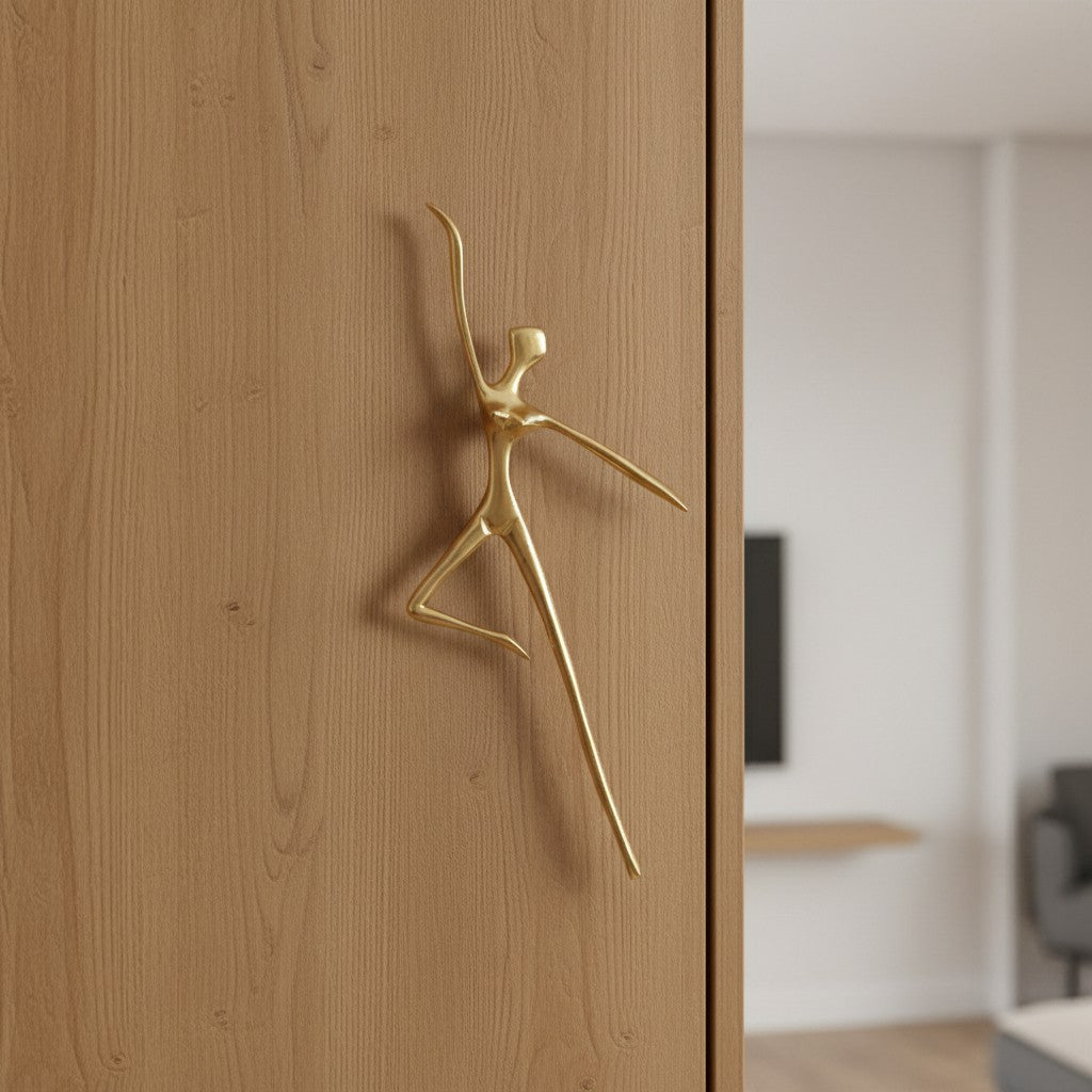 Minimalistische Kastgreep - Messing Zilver Roze - Scandinavisch Design Meubels | Sansoti