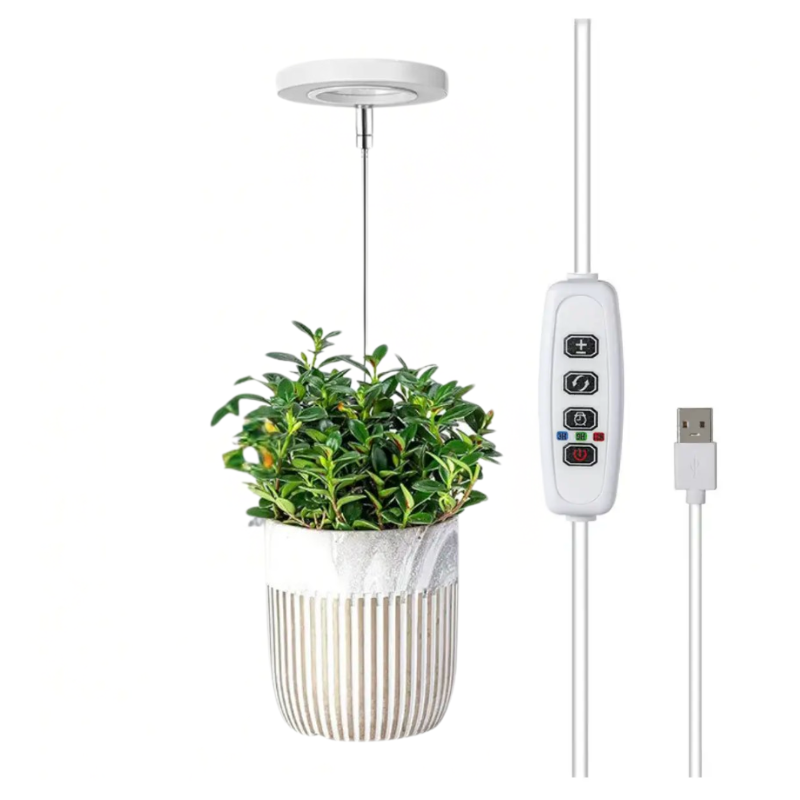 Adjustable Full-Spectrum LED Grow Light with Gooseneck for Indoor Houseplants 20-65cm Plant Light | Sansoti