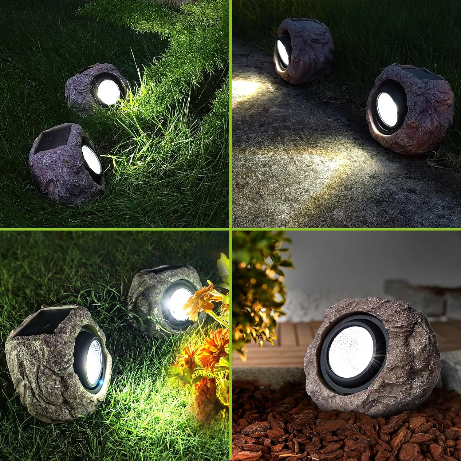 Solarlampen Rotsverlichting LED Tuinverlichting Buitenverlichting Zonne-energie Landschap Pad Terras | Sansoti