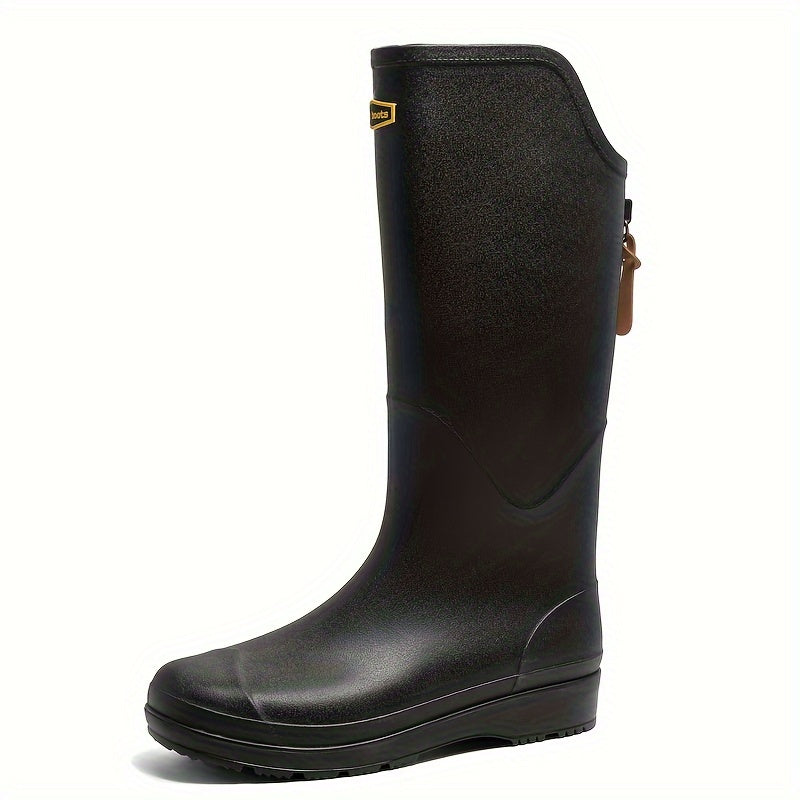 Tall Waterproof Boots Non-Slip Outdoor Women's and Men's Rain Footwear Rubber Garden City Walking | Sansoti