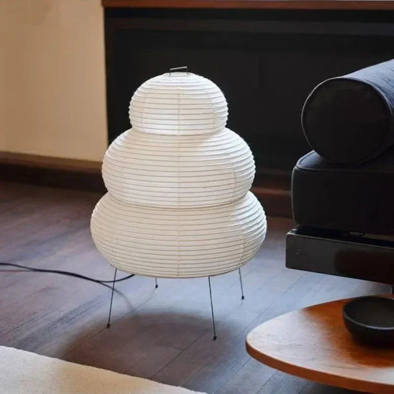 Vloerlamp Rijstpapier Japans Design Wit 40cm Sfeerverlichting Woonkamer Slaapkamer | Sansoti