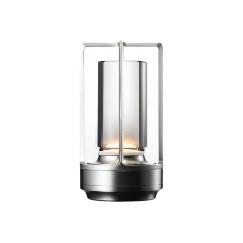 Elegant Table Lamp Crystal Glass Dimmable 3 Light Settings Rechargeable 18 Hour Battery Wireless 2600mAh For Living Room Bedroom Office Outdoor | Sansoti