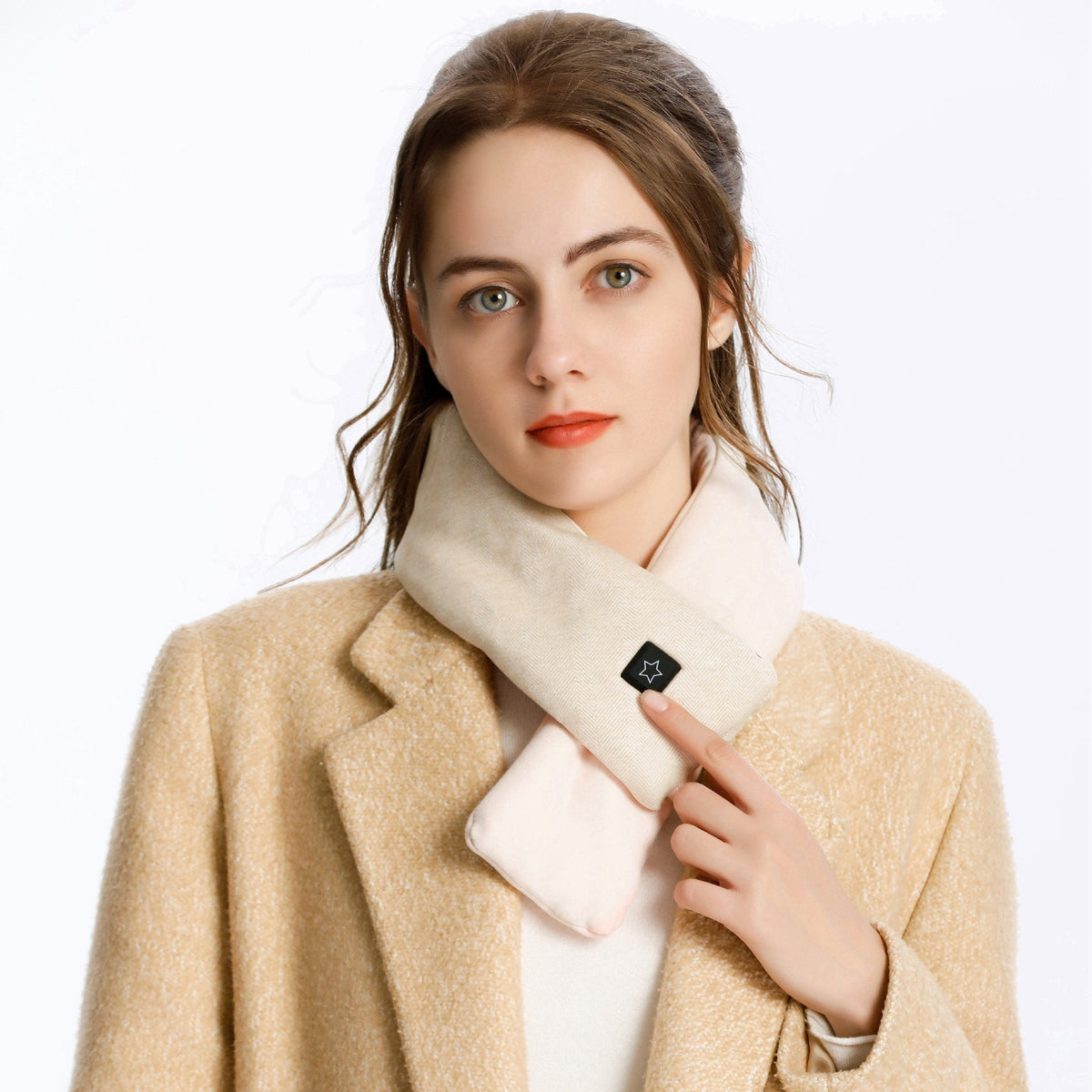 Heated Scarf with USB Connection, Neck Warmer, Adjustable Temperature, Soft Winter Neck Scarf for Women and Men | Sansoti