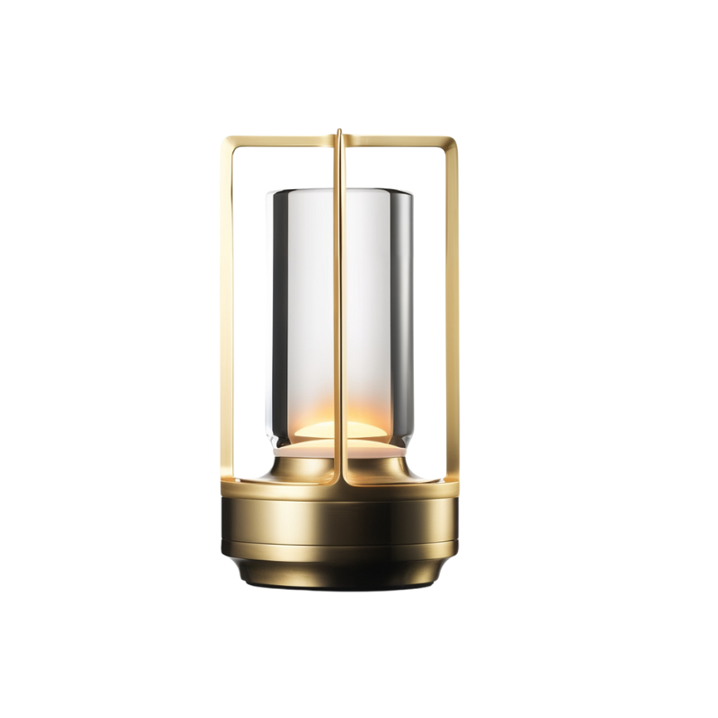 Elegant Table Lamp Crystal Glass Dimmable 3 Light Settings Rechargeable 18 Hour Battery Wireless 2600mAh For Living Room Bedroom Office Outdoor | Sansoti