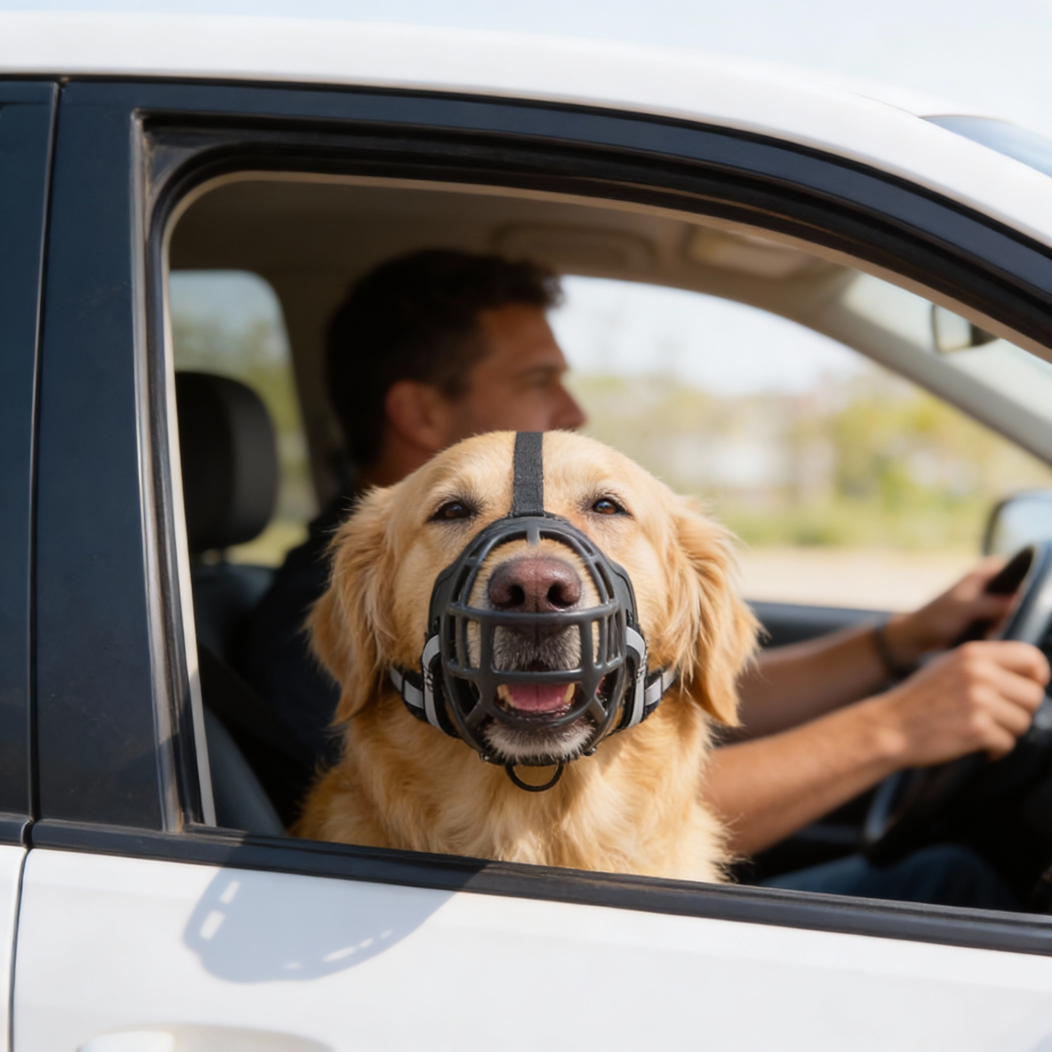 Hondensnuit – zachte mesh muilkorf voor honden in 6 maten – ademend en verstelbaar | Sansoti