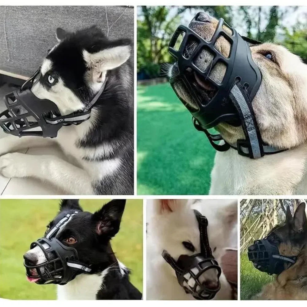 Hondensnuit – zachte mesh muilkorf voor honden in 6 maten – ademend en verstelbaar | Sansoti