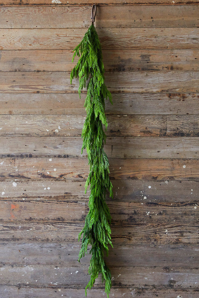 Guirlande de Noël artificielle en branches de sapin, 120-270 cm, dense, verte et flexible, décoration intérieure et extérieure pour porte, escalier ou cheminée | Sansoti