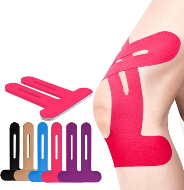 Kinesio tape préformé pour le genou, élastique et respirant, soutien sportif, liberté de mouvement et stabilité | Sansoti