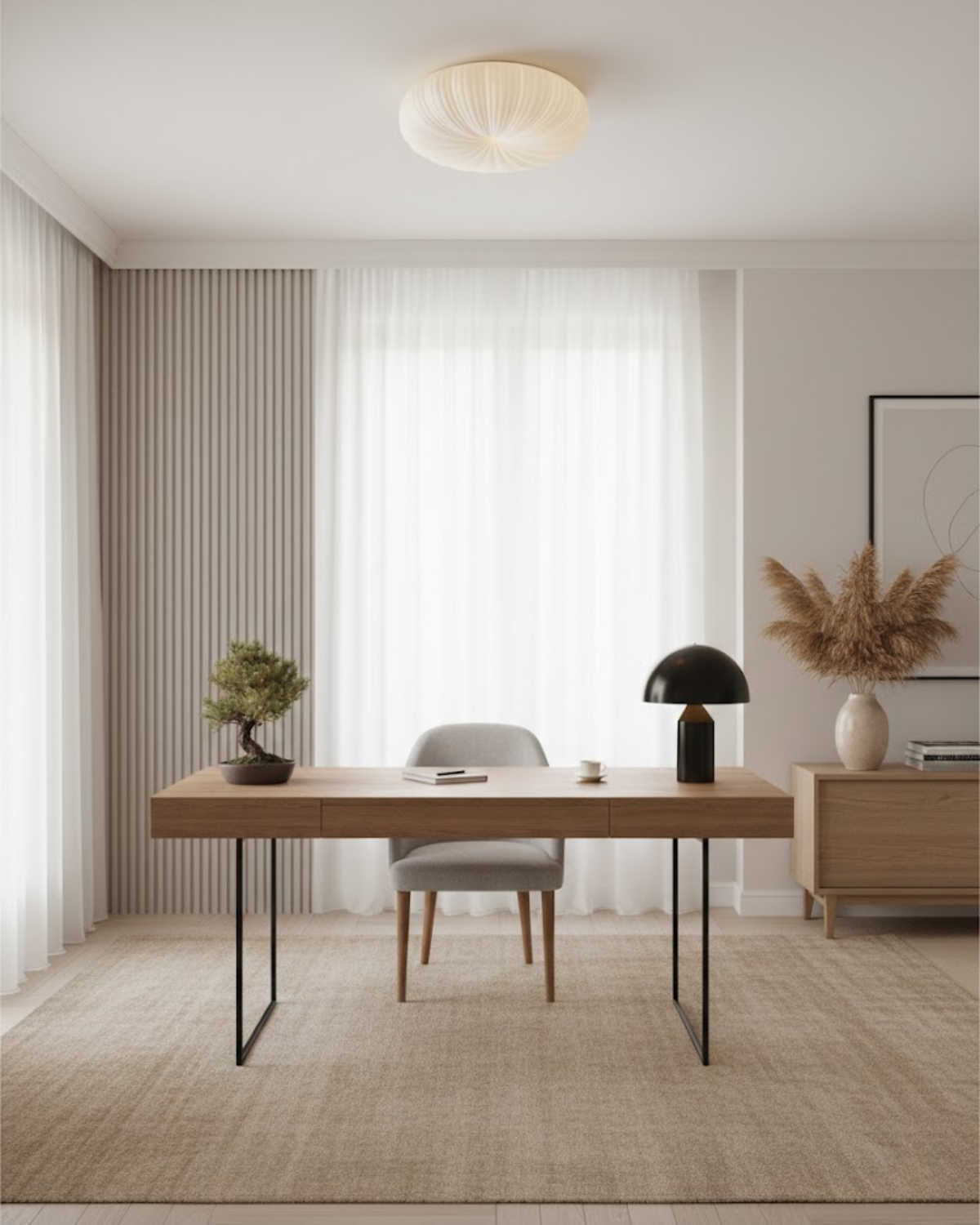 Lampe de plafond sculpturale moderne avec LED intégrée – éclairage design rond en 23, 40 et 50 cm | Restfield