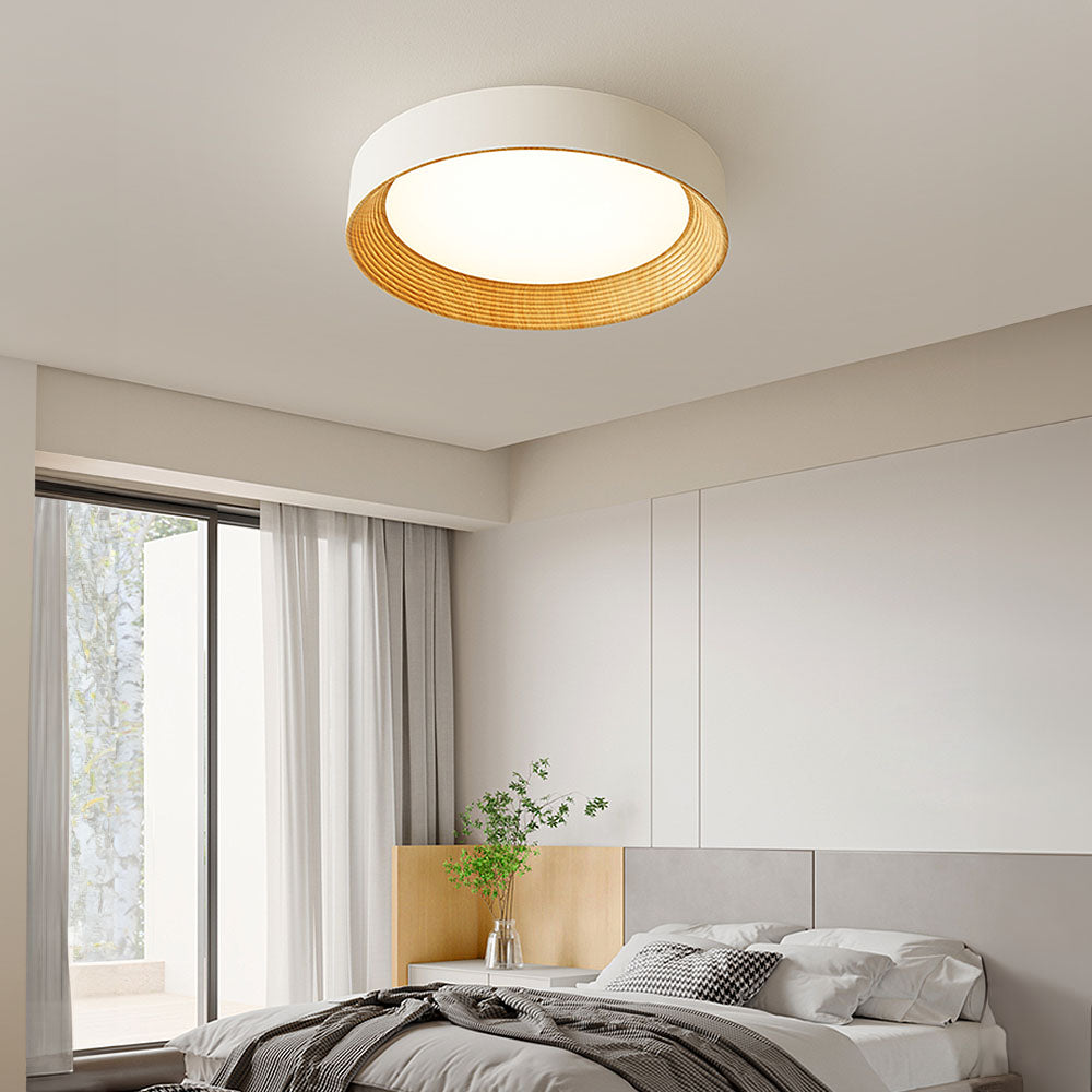 Minimalistische Plafondlamp Rond Laagbouw Slaapkamer Plafondverlichting LED | Sansoti