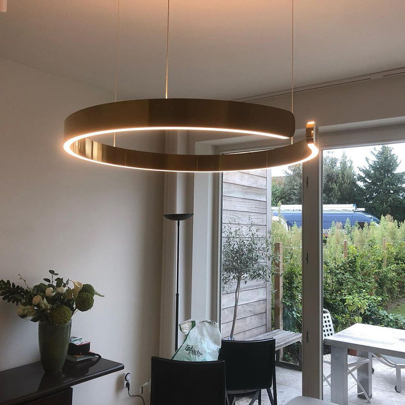 Runde LED-Hängeleuchte Verschiedene Größen Esstisch Wohnzimmer Design Ringlampe Modern | Restfield