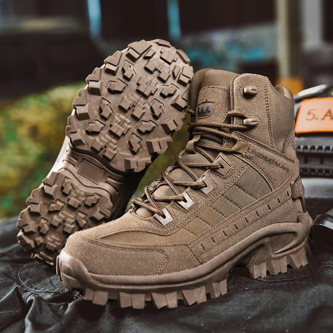 Heren Tactische Winterlaarzen met Antislip Profiel Warme Voering Outdoor Wandelen Werk Stevige Pasvorm | Sansoti