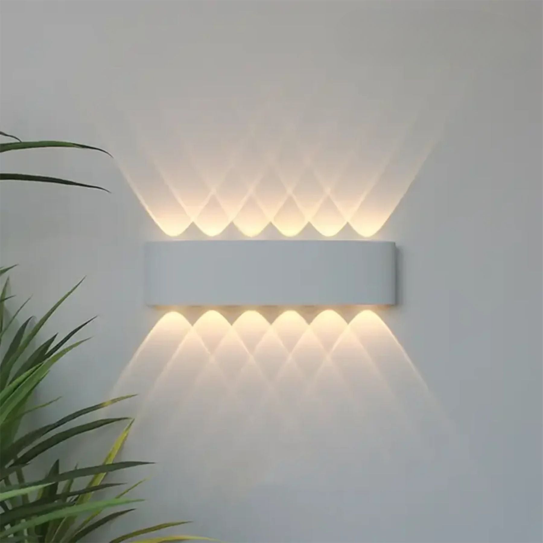 LED Wandlamp IP65 Binnen Buiten Gevellamp Patio Gang Up Down Light Zwart Wit | Sansoti