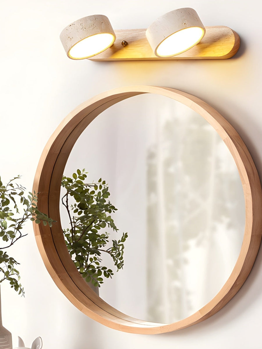 Wandlamp met meerdere lichtpunten natuursteen modern badkamerverlichting warmwit koelwit 2-3-4 lichts stenen armatuur | Sansoti