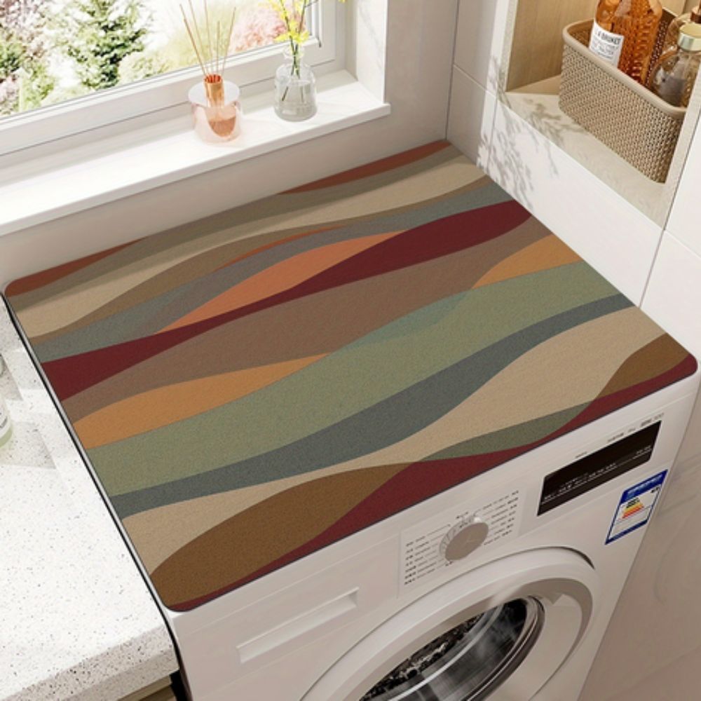 Beschermende Apparaatmat met Retro of Modern Design – Anti-Slip Microvezeldoek voor Keukenapparaten – Stijlvolle Bescherming tegen Krassen, Stof en Vocht – Verkrijgbaar in Retro Plaid, Blauw, Grijs, Desert en Abstract – 20x24 inch | Sansoti
