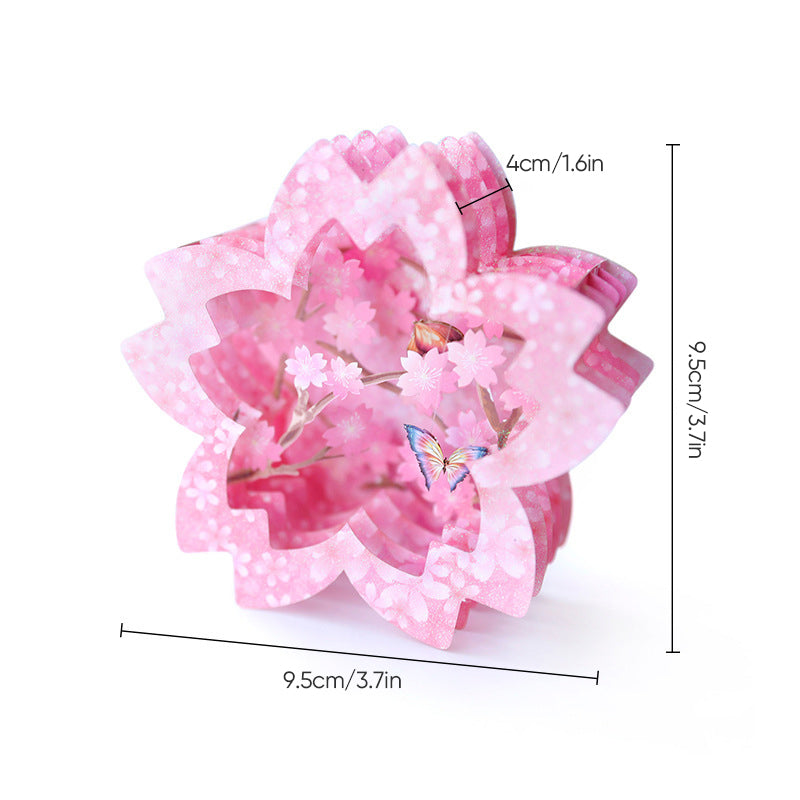 3D-Pop-up-Grußkarte mit Blumenmotiv für Muttertag, Geburtstag und Jubiläum - persönliches Geschenk und Grußkarte | Sansoti