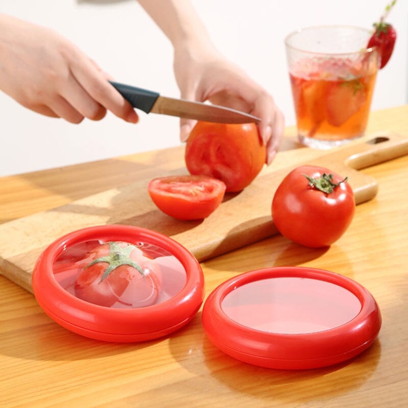 Herbruikbare Voedselbewaardozen met Folie Afsluiting Set 4 Stuks voor Verse Groente Fruit en Restjes Keuken | Sansoti