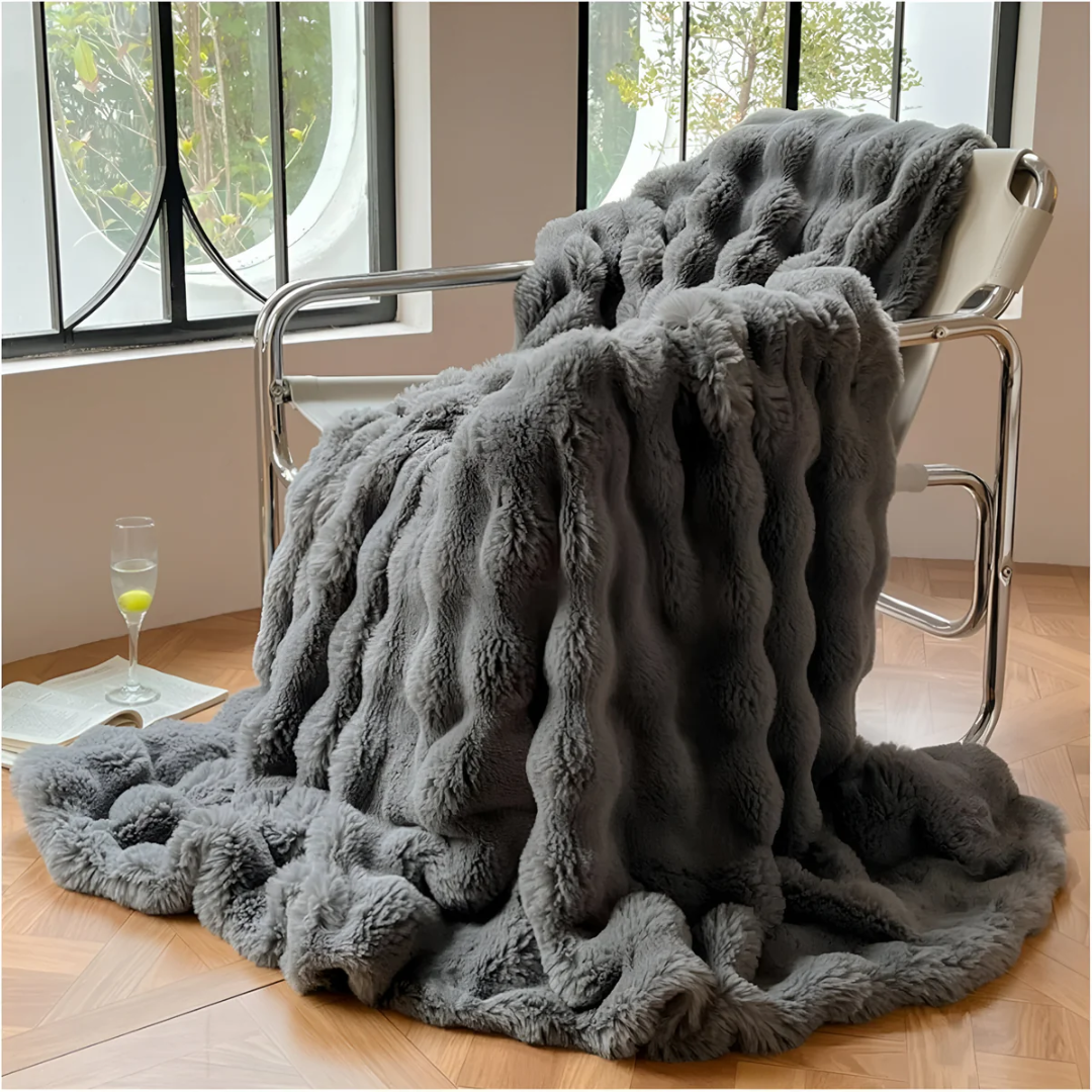 Plaid en polyester, couverture d’hiver - couverture multicouche douce en polaire pour canapé et lit - lavable en machine, confortable et chaude | Sansoti