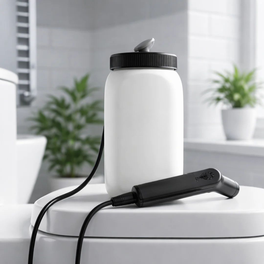Tragbares Bidet ohne Installation, 60 Tage Akkulaufzeit, kompakt, hygienisch, für die Toilette zu Hause, unterwegs und auf Reisen | Sansoti