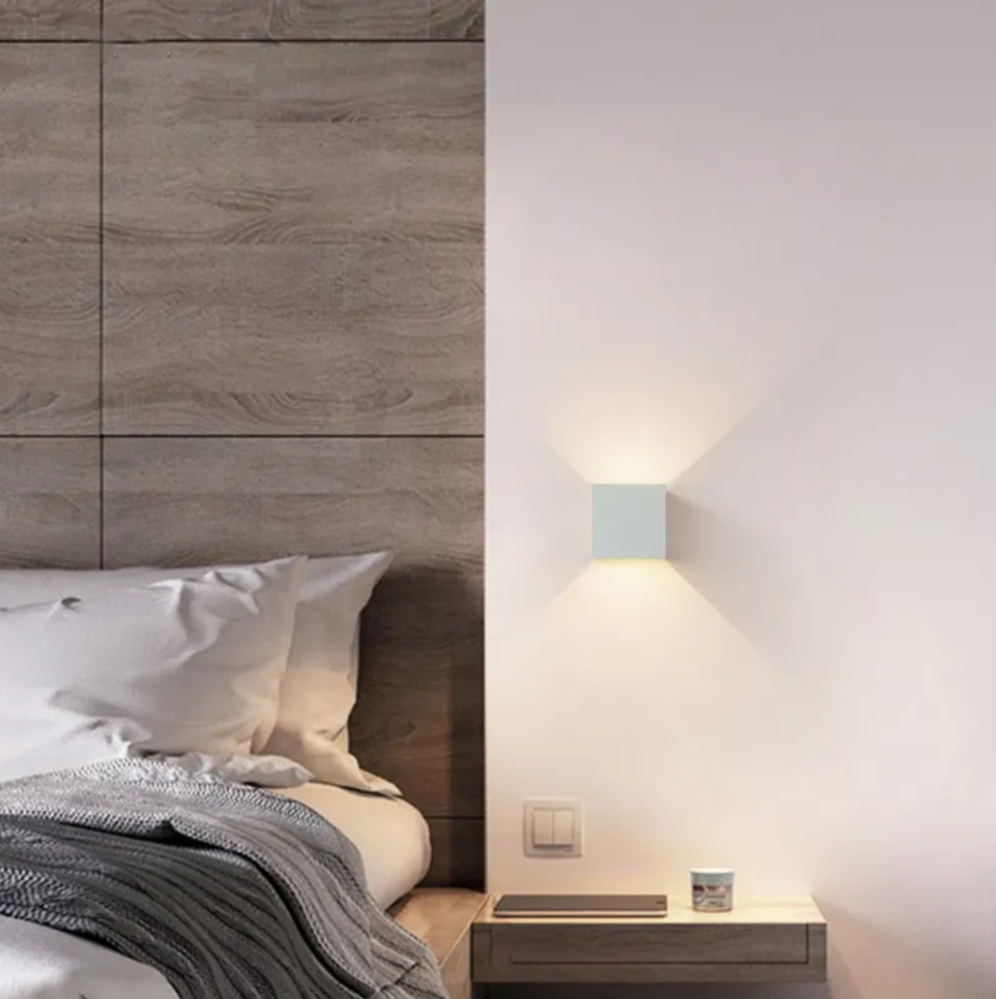 Draadloze Wandlamp met Sensor & USB Oplaadbaar – LED Sfeerverlichting voor Gang, Slaapkamer, Kast & Trap | Instelbare Lichtmodi | Sansoti