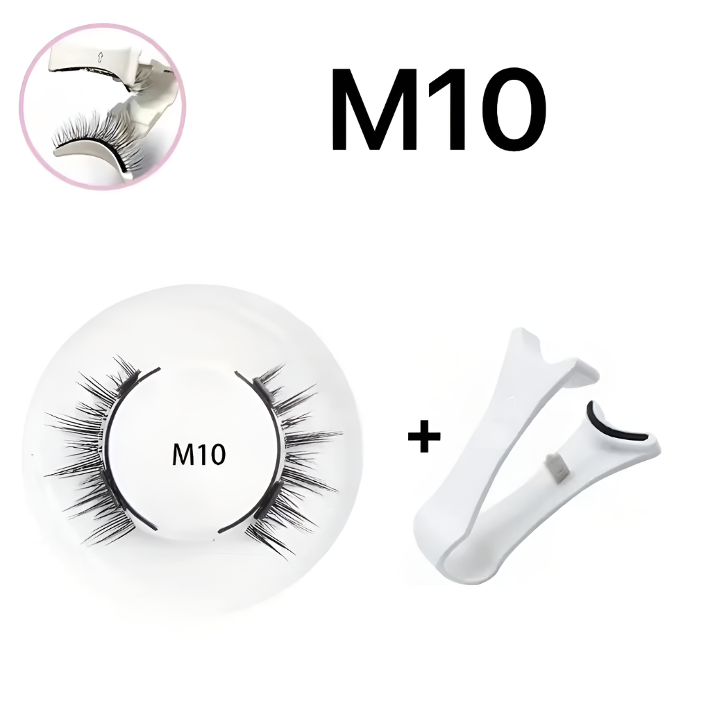 Magnetische Kunstwimpers Set met Pincet - Herbruikbaar - Lijmvrij Aanbrengen - Natuurlijke Look - Valse Wimpers | Sansoti