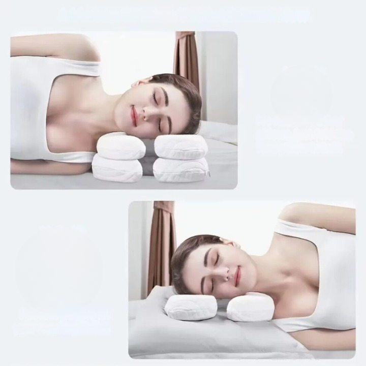 Ergonomisches Seitenschläferkissen Memory-Schaum Anti-Falten Bequem Ohrschutz Nackenstütze Schlafposition | Sansoti