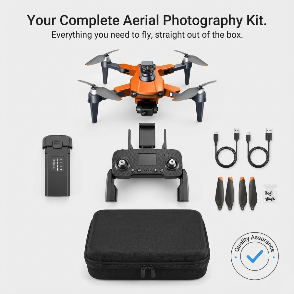 Professionele Camera Drone met 8K Dual Camera en GPS-stabilisatie – Borstelloze Motoren | Sansoti