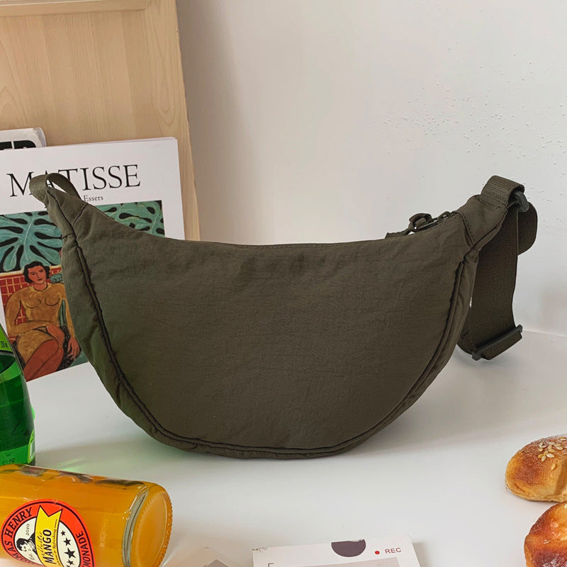 Halve Maan Schoudertas Kunstleer Elegante Damestas Crossbody Handtas Mode Accessoire Casual Dagelijks Gebruik | Sansoti