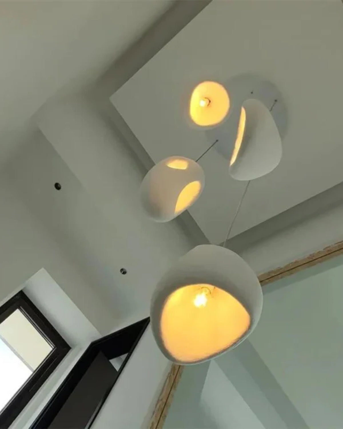Organische Steen Hanglamp – Sculptural Elegantie voor Modern Interieur | Sansoti