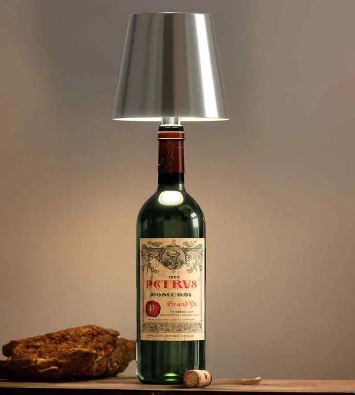 Draadloze Flessenlamp Warmwit LED Tafellamp Oplaadbaar USB Sfeerverlichting Decoratief Nachtlampje Romantisch | Sansoti