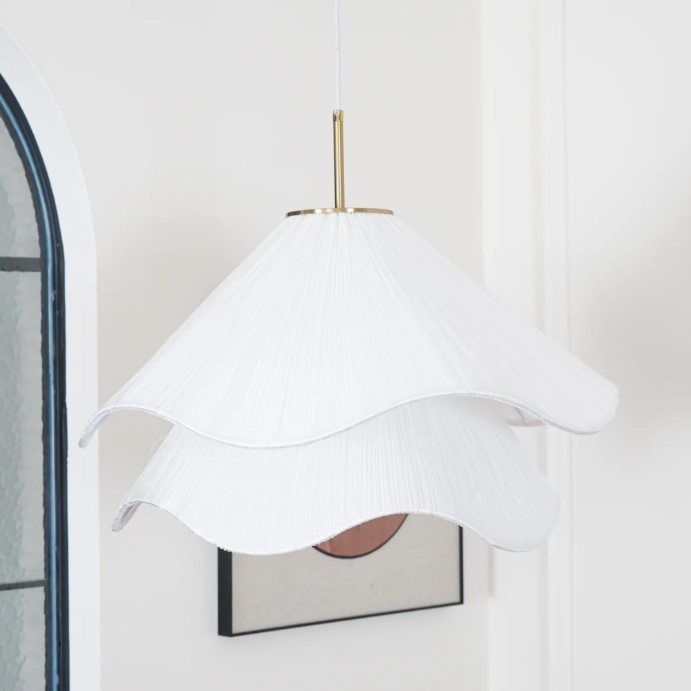 Hanglamp Japandi Stof Rond Scandinavisch Design E27 40-80cm Warm Licht | Sansoti