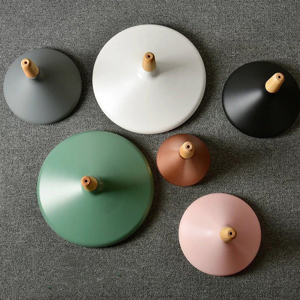 Hanglamp Scandinavisch Aluminium Hout Wit E27 Eettafel Woonkamer Minimalistisch Design Verlichting Keukeneiland | Sansoti