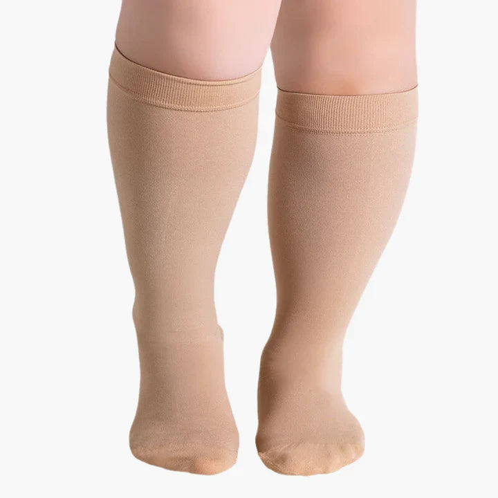 Compression Socks with Graduated Compression Seamless Breathable Black Skin Tone S to 7XL Comfortable Socks for Everyday Wear | Sansoti