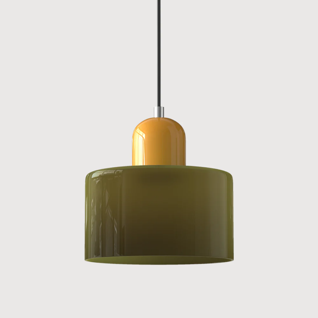 Sansoti | Lismeno Retro Hanglamp – Glazen Hanglamp met Warm Licht voor Eettafel, Keuken & Woonkamer