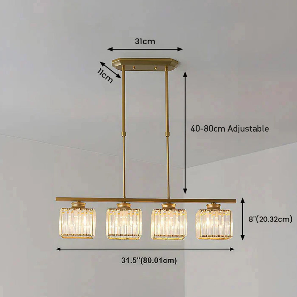 Hanglamp Eettafel Glas Zwart Goud 3 Of 4 Lichts E27 Modern | Sansoti