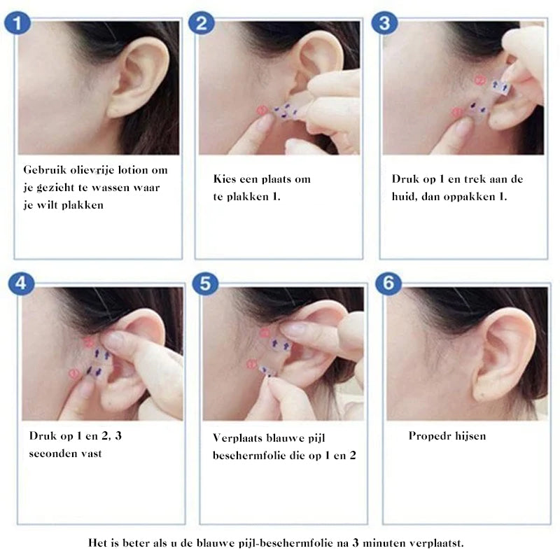 Onzichtbare Face Lift Tape 40 Stuks – Huidvriendelijke Gezichtslifting Strips Anti-Rimpel Huidversteviging V-Vorm Contouring voor Natuurlijke Lift | Sansoti