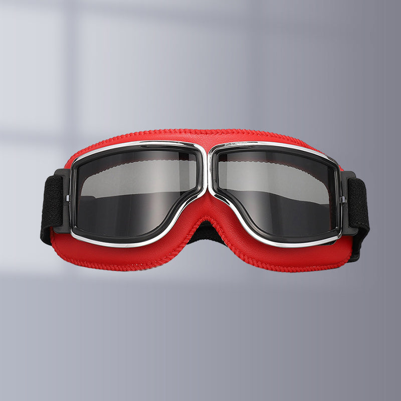 Retro Motorgoggles met Beschermglazen en Verstelbare Band | Sansoti